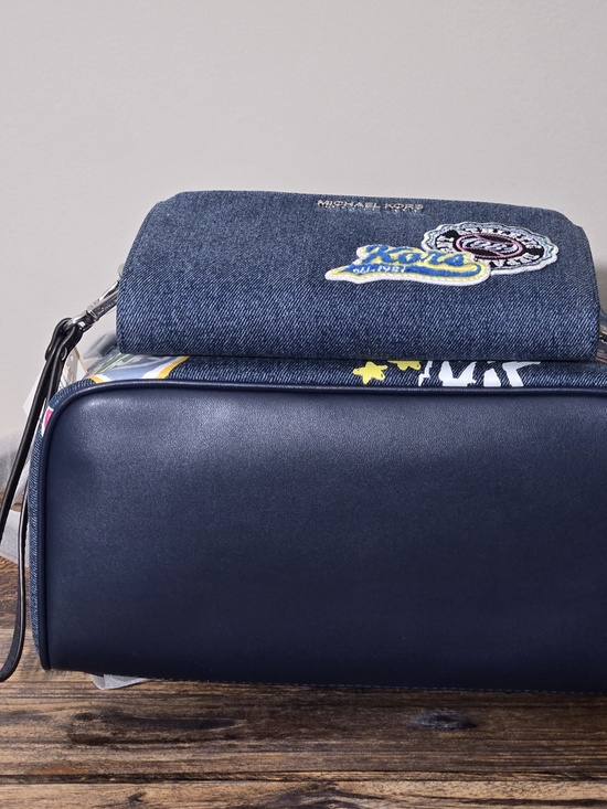Michael Kors Rhea Denim Backpack And Wallet Set main image 9